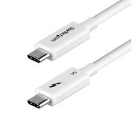 StarTech Câble Thunderbolt 5 1 m – 80/120 Gbps, PD 240W, 8K 60 Hz – Blanc