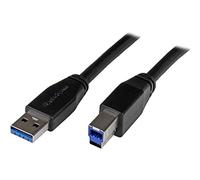 StarTech Câble USB 3.0 actif USB-A vers USB-B 10 m – 5 Gb/s – M/M – Noir