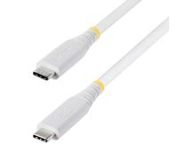 StarTech Câble USB 4 de 91 cm, 40 Gbit/s, certifié USB-IF, 240 W, 8K 60 Hz/4K 240 Hz DP2.1, compatible Thunderbolt 4, blanc