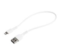 StarTech.com Câble USB-A vers Lightning Blanc Robuste 30cm - Câble de Charge/Synchronisation de Type A vers Lightning en Fibre Aramide - iPad/iPhone 12 - Certifié Apple MFi