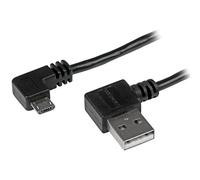 StarTech.com Câble USB A vers Micro B de 2 m avec connecteurs coudés à angle droit - M/M - Noir