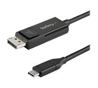 StarTech Câble USB C vers DisplayPort 1.2 4K 60Hz, 1m - Câble Adaptateur Vidéo Bidirectionnel DP vers USB-C ou USB-C vers DP Réversible - HBR2/HDR - Câble pour Moniteur USB Type C/TB3 (CDP2DP1MBD) - C