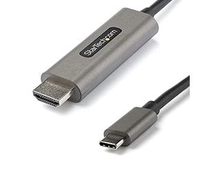 StarTech Câble USB-C vers HDMI 2.0b 5m, 4K 60Hz, HDR10, Ultra HD, 1080p | Convertisseur USB-C vers HDMI, DP 1.4 Alt Mode HBR3, Câble vidéo, Écran, MacBook Pro/Air, Mâle/Mâle