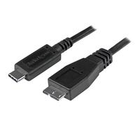 StarTech.com USB C to Micro USB Cable 0.5m - USB 3.1 Type C to Micro USB Type B Cable - Micro USB 3.1 to USB-C - Thunderbolt 3 Compatible (USB31CUB50CM) - Câble USB de type-C - 24 pin USB-C pour Micro-USB de type B - 50 cm