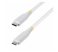 StarTech - Câble USB - USB-C (M) pour USB-C (M) - USB4 / Thunderbolt / DisplayPort 2.1 - 5 A - 1 m - passif, débit de transfert de données jusqu'à 40 Gbps, Alimentation USB (240 W), support pour 8K60H