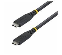 StarTech - Câble USB - USB-C (M) pour USB-C (M) - USB4 / Thunderbolt / DisplayPort 2.1 - 5 A - 1 m - passif, débit de transfert de données jusqu'à 40 Gbps, Alimentation USB (240 W), support pour 8K60H