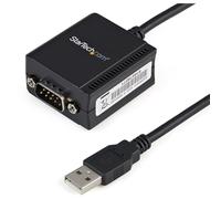StarTech Câble USB vers Série RS232 1,8m, 1 Port, FTDI (ICUSB2321F) | Retention COM, Adaptateur USB vers RS232, Alimenté par USB, Design compact