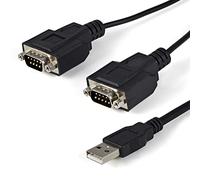 StarTech Câble USB vers Série RS232 1,8m, 2 Ports, FTDI (ICUSB2322F)