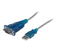 StarTech Câble adaptateur USB vers série DB9 RS232 ICUSB232V2 – Mâle/Mâle 43 cm USB 2.0 Gris