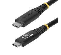 StarTech Câble USB4 USB-C — 20 Gbps, USB‑IF, PD 240W EPR, DP1.4 4K120Hz, TPE Noir, 2 m
