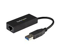 StarTech.com Adaptateur USB 3.0 vers Gigabit Ethernet - Convertisseur Réseau 10/100/1000 NIC - Adaptateur Réseau USB vers RJ45 pour PC Portables et de Bureau - Alimenté par Bus USB (USB31000S)