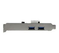 StarTech.com Carte Contrôleur PCI Express vers 2 Ports USB 3.0 avec UASP - Alimentation LP4