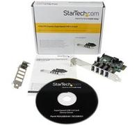 Startech Carte contrôleur PCI Express à 4 ports USB 3.0 SuperSpeed - Adaptateur PCIe 4x USB A (F) avec UASP et alimentation SATA - Adaptateur USB - PCI Express x1 - USB 3.0 x 4 - pour P/N: BNDTB10GI,