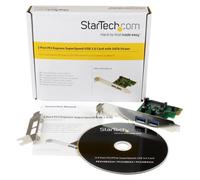 StarTech Carte contrôleur PCIe 2 ports USB 3.0 (UASP) Alimentation SATA Profil bas