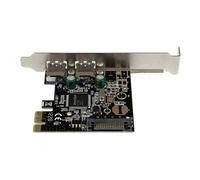 Startech Carte contrôleur PCIe à 2 ports USB 3.0 - Adaptateur PCI Express 2x USB Super Speed avec alimentation SATA - Adaptateur USB - PCI Express x1