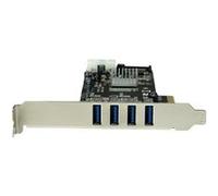 Startech Carte contrôleur PCIe à 4 ports USB 3.0 avec 2 voies dédiées - Adaptateur USB - PCIe x4 - USB 3.0 x 4 - pour P/N: BNDTB10GI, BNDTB210GSFP, BNDTB310GNDP, BNDTB410GSFP, BNDTB4M2E1, BNDTBUSB3142