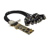 StarTech.com Carte Série PCI Express - 16 Ports DB9 RS232 - Low + Full Profile - Adaptateur Série Multiport - Carte Série PCIe