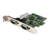 StarTech Carte PCI Express PEX2S1050 – 2 ports série DB9 RS232, UART 16C1050 – Profil bas