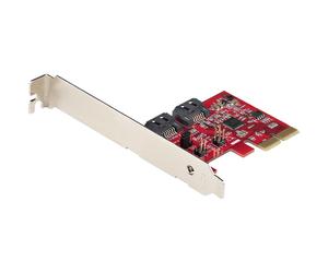 Startech Carte PCIe SATA III 2 Ports 6 Gbps ASM1062R Low Profile avec RAID - 2P6 gr