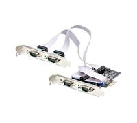 StarTech Carte série PCIe PS74ADF - 4 ports RS232/RS422/RS485, profil bas, DB9, UART 16C1050