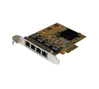 StarTech Carte réseau PCI Express ST1000SPEX43 — 4 ports Gigabit Ethernet, chipset Realtek RTL8111G