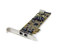 StarTech Carte Réseau PCIe à 2 Ports Gigabit, PoE PSE (ST2000PEXPSE) | RJ45 10/100/1000Mbps, IEEE 802.3at, 25, 5W par port, Connecteur SATA et LP4, Protection surtension