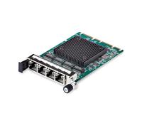 4-Port RJ45 Gigabit OCP 3.0 Server Network Card, Intel I350 - Adaptateur réseau - OCP 3.0 - Gigabit Ethernet x 4 - argent, vert - pour P/N: