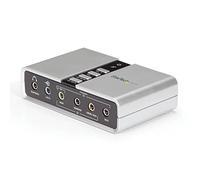 StarTech Carte Son USB 7.1, Carte Son pour PC, Argent (ICUSBAUDIO7D)