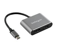 Startech CDP2DPHD Adaptateur multiport USB-C vers DisplayPort ou HDMI - 4K 60 Hz - Convertisseur 2-en-1 USB Type-C à DP HDMI - Adaptateur vidéo - USB-C mâle pour HDMI, DisplayPort femelle - 20.5 cm -