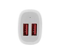 StarTech Chargeur de voiture double USB – 24W (4,8 A) – 2 ports – Blanc