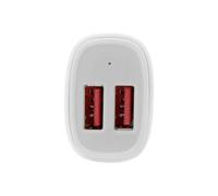 StarTech Chargeur de voiture double USB – 24W (4,8 A) – 2 ports – Blanc