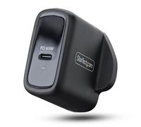 StarTech Chargeur d'ordinateur portable USB-C GaN 65 W, noir, HP ProBook | GaN Chargeur avec adaptateur secteur brique pour Dell, Microsoft Surface Pro, 1065UB-WALL-CHARGER