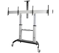 StarTech Support TV double STNDMTVDUO – 37–60in VESA 50kg chacun réglable, roulettes verrouillables