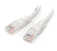 StarTech. com 0,3 m Cat5e Noir moulé RJ45 UTP Cat 5e Patch Cable - 0,3 m Patch Cord SPIG9 10 ft blanc