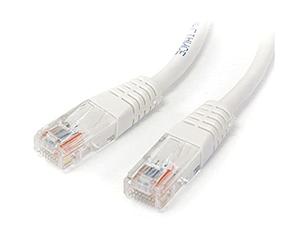 StarTech. com 0,3 m Cat5e Noir moulé RJ45 UTP Cat 5e Patch Cable - 0,3 m Patch Cord SPIG9 10 ft blanc