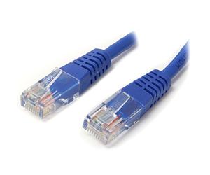 StarTech. COM 0,3 m Cat5e Noir moulé RJ45 UTP Cat 5e Patch Cable - 0,3 m Patch Cord SPIG9 10 ft Bleu