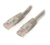 StarTech. COM 0,3 m Cat5e Noir moulé RJ45 UTP Cat 5e Patch Cable - 0,3 m Patch Cord SPIG9 15 ft Gris