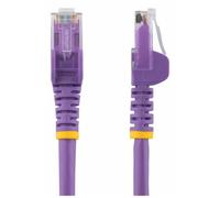 StarTech.com 1.5m CAT6 Ethernet Cable, 10 Gigabit Snagless RJ45 650MHz 100W PoE Patch Cord, CAT 6 10GbE UTP Network Cable w/Strain Relief, Purple, Wiring is UL Certified/TIA - Category 6 - 24AWG (N6PA