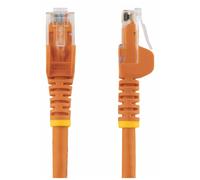 StarTech.com 1.5m CAT6 Ethernet Cable, 10 Gigabit Snagless RJ45 650MHz 100W PoE Patch Cord, CAT 6 10GbE UTP Network Cable w/Strain Relief, Orange, Wiring is UL Certified/TIA - Category 6 - 24AWG (N6PA