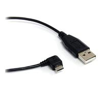 StarTech.com 1 ft / 30cm Micro USB Cable - A to Right Angle Micro B - USB Type A (M) - 90 Degree Micro-USB Type B (M) - Black