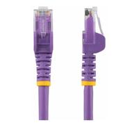 StarTech.com 100ft CAT6 Ethernet Cable, 10 Gigabit Snagless RJ45 650MHz 100W PoE Patch Cord, CAT 6 10GbE UTP Network Cable w/Strain Relief, Purple, Wiring is UL Certified/TIA - Category 6 - 24AWG (N6P