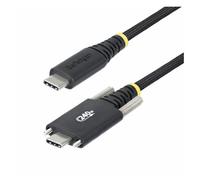 StarTech.com Câble de Charge USB-C de 3m, Verrouillage par Vis Latérale, 240W (5A) PD EPR, Câble USB 2.0 Robuste, USB-IF