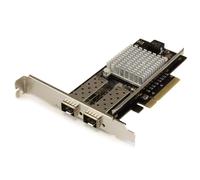 Startech.com 10g network card - 2x 10g open sfp+ multimode lc fiber co