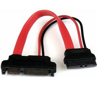 Startech.Com 15cm Slimline Sata To Sata Adapter With Power Supply F/M