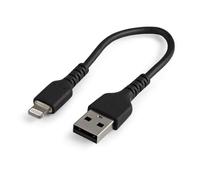 Startech.com 15cm(6 in) durable black usb-a to lightning cable, heavy