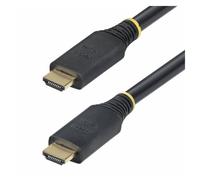StarTech.com 15m (49.2ft) Active High Speed HDMI Cable, 4K60Hz - High speed - câble HDMI avec Ethernet - HDMI mâle pour HDMI mâle - 15 m - blindé - noir - actif, support pour 2K144Hz, prise en charge 