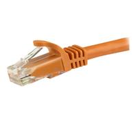 StarTech.com 15m CAT6 Ethernet Cable, 10 Gigabit Snagless RJ45 650MHz 100W PoE Patch Cord, CAT 6 10GbE UTP Network Cable w/Strain Relief, Orange, Wiring is UL Certified/TIA - Category 6 - 24AWG (N6PAT