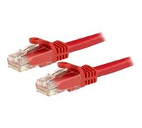 StarTech.com 15m CAT6 Ethernet Cable, 10 Gigabit Snagless RJ45 650MHz 100W PoE Patch Cord, CAT 6 10GbE UTP Network Cable w/Strain Relief, Red, Wiring is UL Certified/TIA - Category 6 - 24AWG (N6PATC15