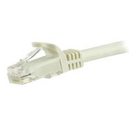 StarTech.com Câble réseau Cat6 Gigabit UTP sans crochet de 15m - Cordon Ethernet RJ45 anti-accroc - M/M - Blanc