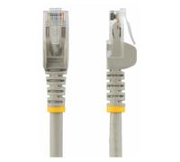 StarTech.com 15m CAT6 Ethernet Cable, 10 Gigabit Snagless RJ45 650MHz 100W PoE Patch Cord, CAT 6 10GbE UTP Network Cable w/Strain Relief, Grey, Wiring is UL Certified/TIA - Category 6 - 24AWG (N6PATC1